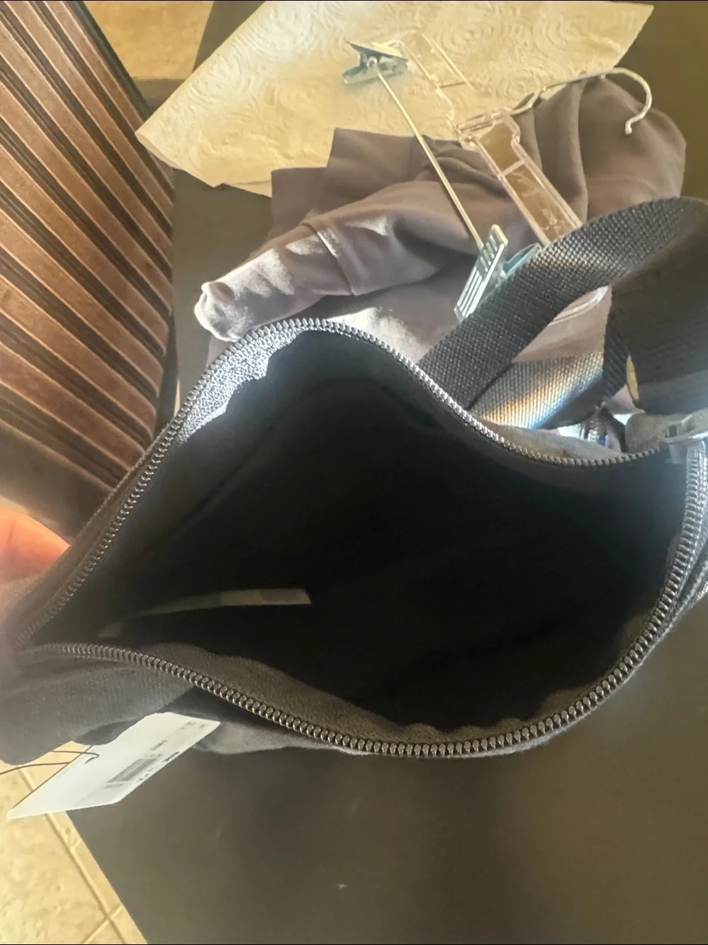 Levi's Black Canvas Messenger Crossbody Bag